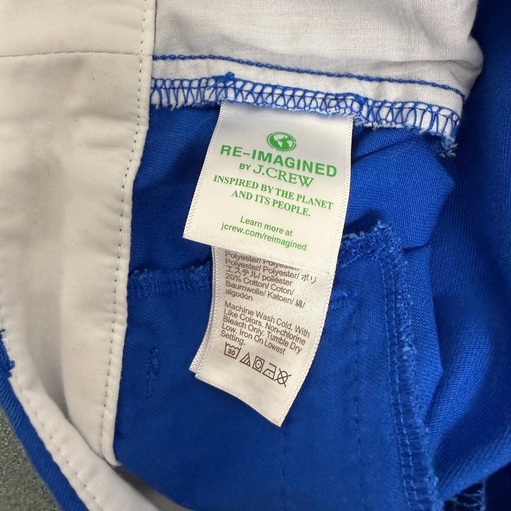 J. Crew Chino Shorts Women’s 8 Blue - Picture 4 of 8